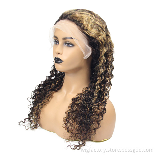 Cheap P2-27 wig human hair lace front, virgin cuticle aligned human hair wig, straight color 13x4 13x6 lace front wig